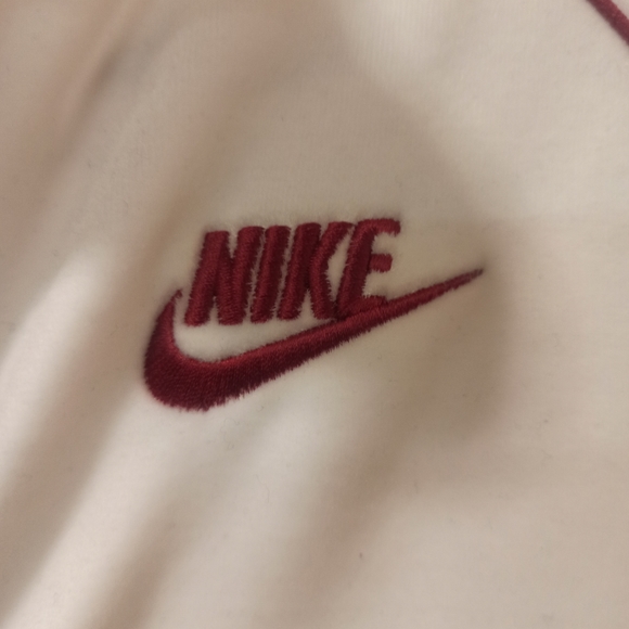 Nike Full Zip Womens Track Jacket medium White Velour Velvet Y2K - Picture 4 of 16